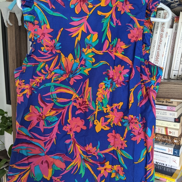 J. Crew Factory Floral Top - Blue and Pink - Picture 2 of 2